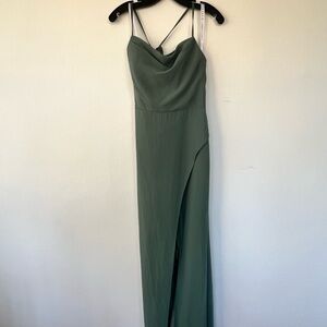 Azazie NWT Size 12 Sage Green Bridesmaid Dress